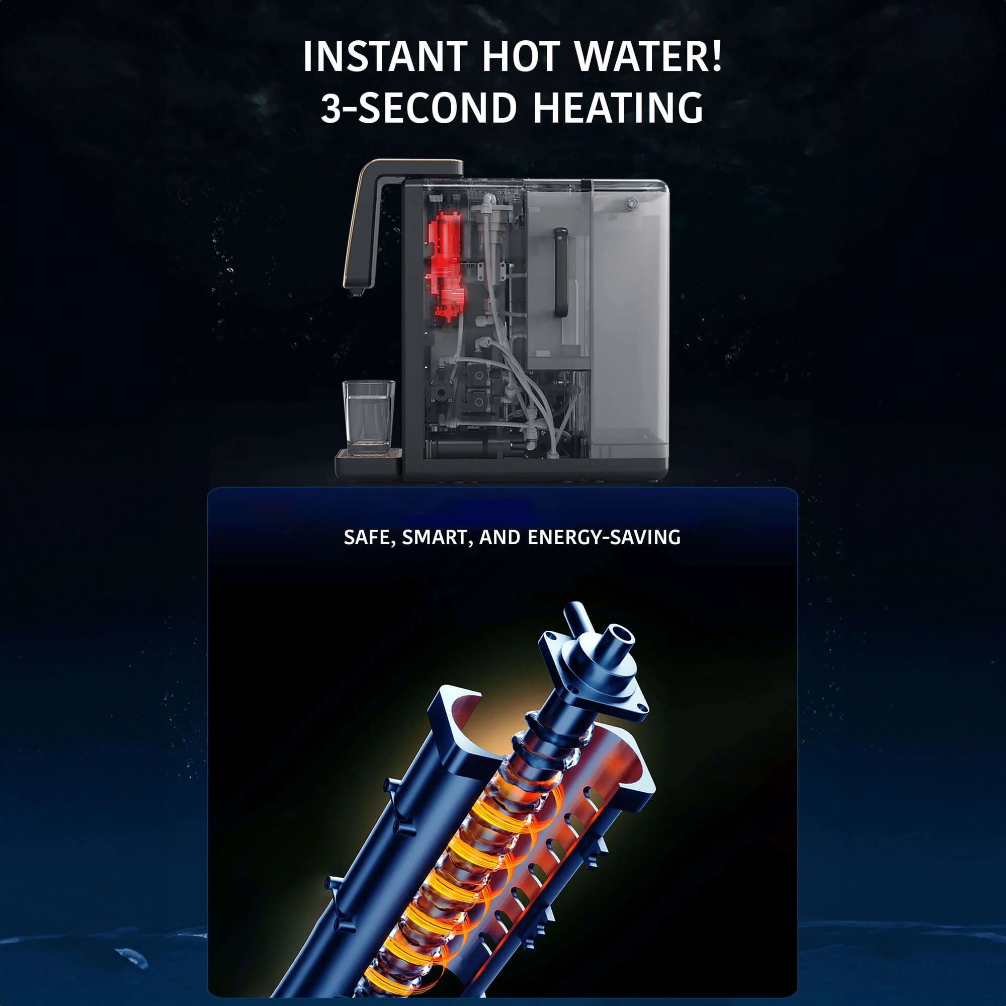 Ocemida Ultima - Countertop Reverse Osmosis Water Filtration System with Hydrogenation to up to 5000PPB - Image 5