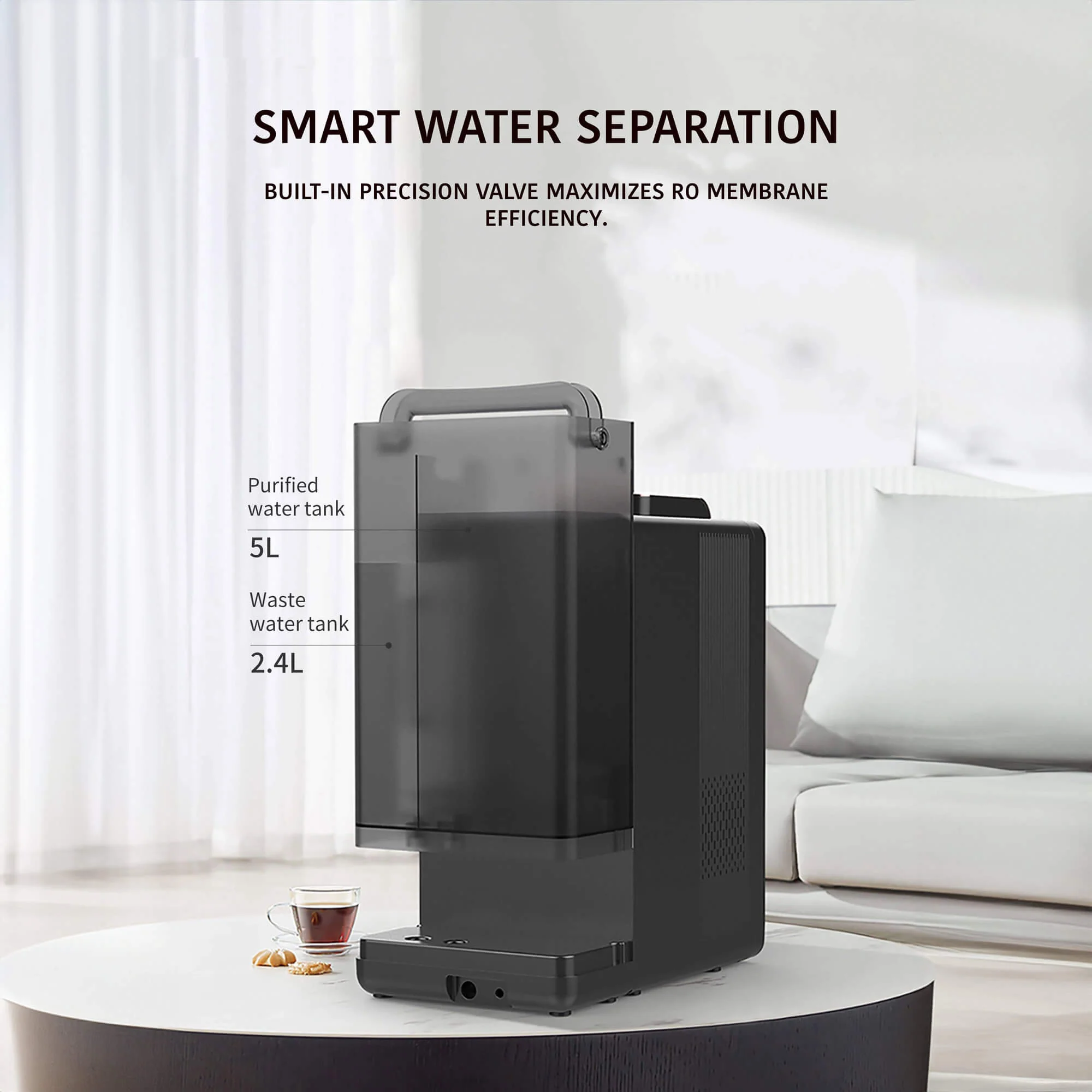 Ocemida Ultima - Countertop Reverse Osmosis Water Filtration System with Hydrogenation to up to 5000PPB - Image 7