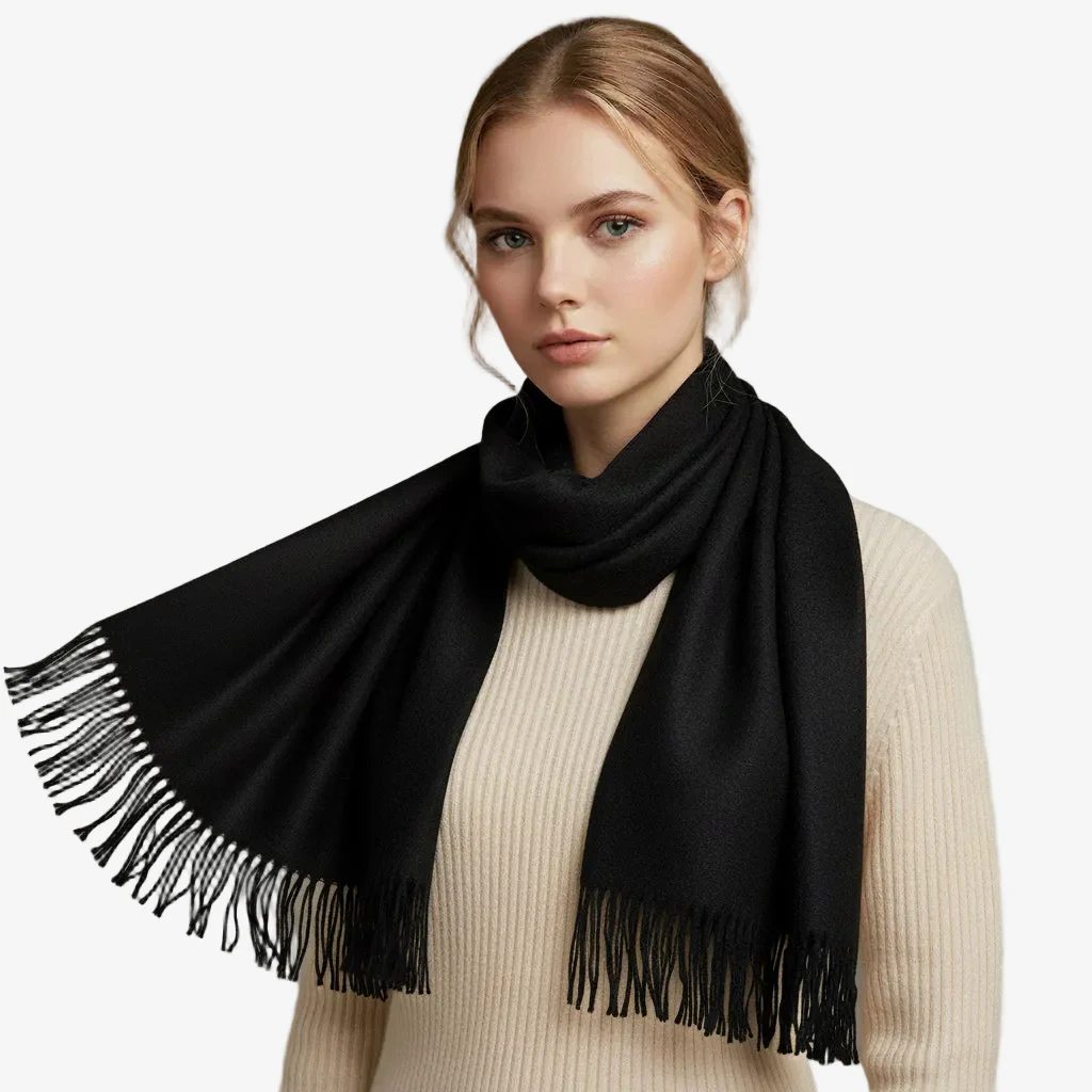 Women’s Winter Scarf – Soft Cashmere-Feel Pashmina Shawl Wrap | Fashion Oversized Scarf for Cold Weather, Travel & Evening Wear